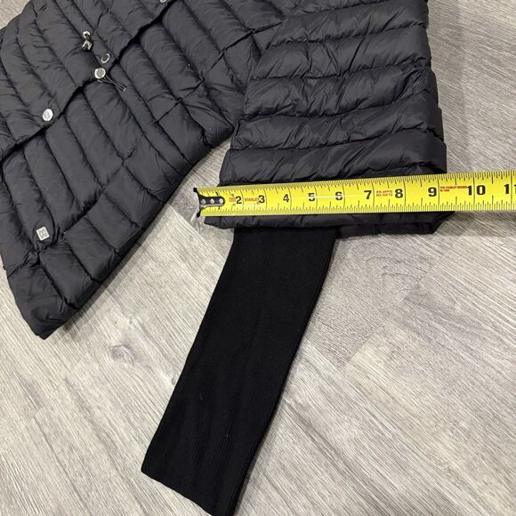 Soia & Kyo Women's S Macy Light Down Knit Jacket Elbow Sleeves Semi Fitted Black - Picture 12 of 16